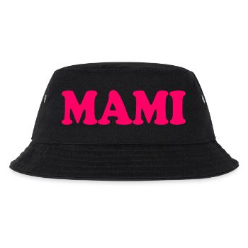 Mami - Kinder Bucket Hat - Schwarz - Vorne