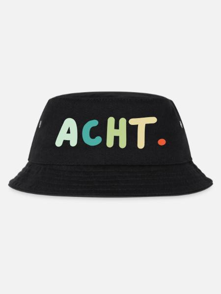 8. Geburtstag Acht Geschenk - Kinder Bucket Hat - Schwarz