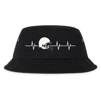 Heartbeat of a Footballer - Kinder Bucket Hat - Schwarz - Vorne
