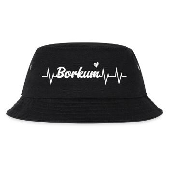 Heartbeat Borkum - Kinder Bucket Hat - Schwarz - Vorne