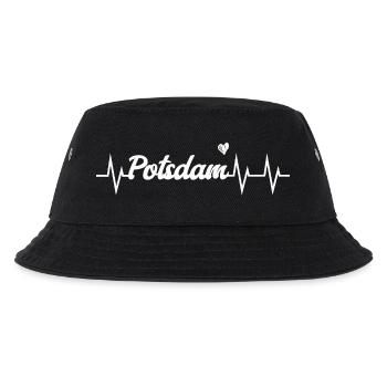 Heartbeat Potsdam - Kinder Bucket Hat - Schwarz - Vorne