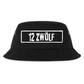 12 Zwolf  Geburtstag Rock Grunge - Kinder Bucket Hat - Schwarz - Vorne