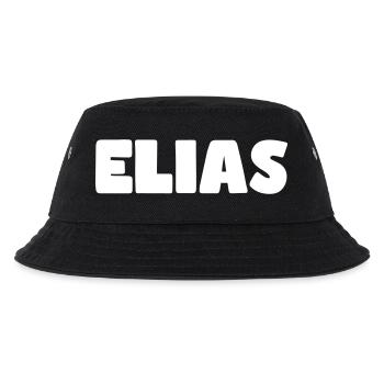 Elias Name - Kinder Bucket Hat - Schwarz - Vorne