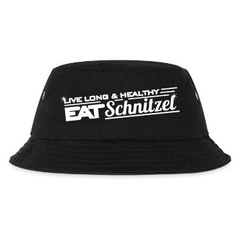 Live Long & Healthy – Eat Schnitzel Food-Design - Kinder Bucket Hat - Schwarz - Vorne