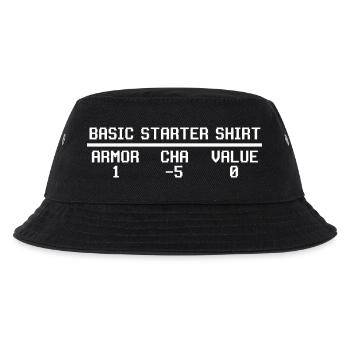  Sleep Deprived Gamer RPG Stat Block Video Game - Kinder Bucket Hat - Schwarz - Vorne
