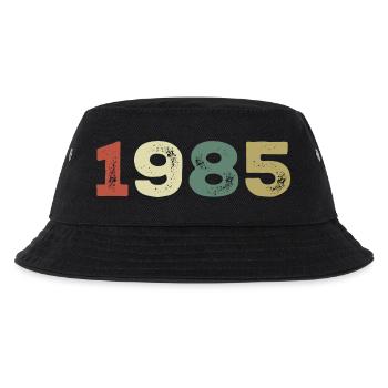 1985 Jahrgang 1985 - Kinder Bucket Hat - Schwarz - Vorne
