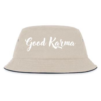 Good_Karma - Kinder Bucket Hat - Natur/Navy - Vorne