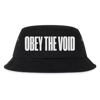 Gehorche der Leere Kühne typografische Kunst - Kinder Bucket Hat - Schwarz - Vorne