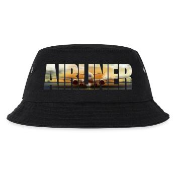 Airliner B 737 - Kinder Bucket Hat - Schwarz - Vorne