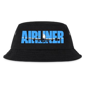 Airliner Jumbo Jet - Kids’ Bucket Hat - black - Front