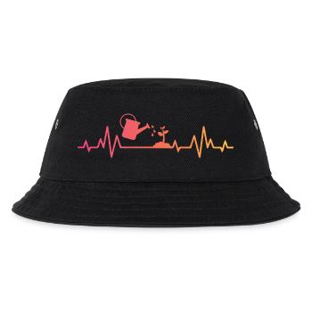 Sunset Heartbeat Gärtner Pflanzkübel - Kinder Bucket Hat - Schwarz - Vorne