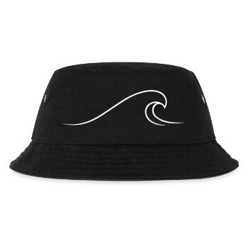 Wavy Line Minimalist Wave - Kids’ Bucket Hat - black - Front