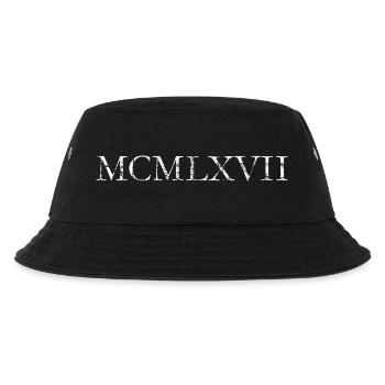 MCMLXVII 1967 Roman Birthday Year - Kids’ Bucket Hat - black - Front