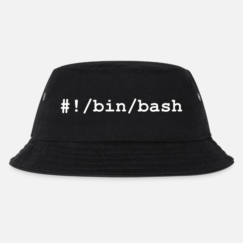 Bash / Bourne-Again Shell in Linux and Unix - Kids’ Bucket Hat - black
