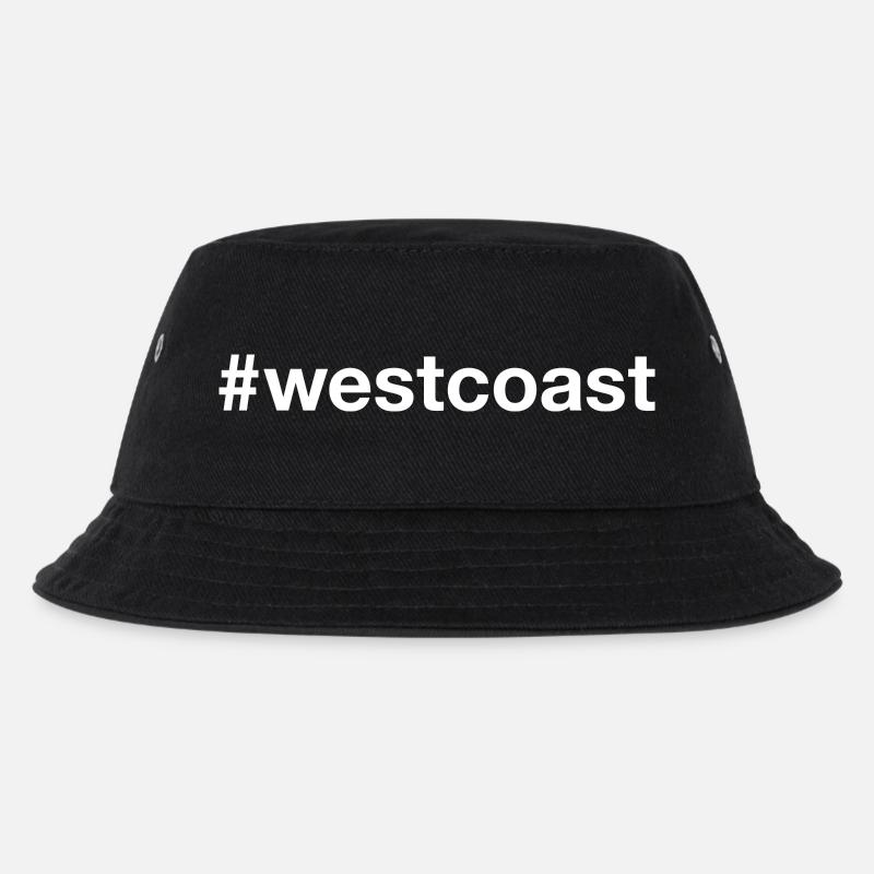 WEST COAST Hashtag - Kinder Bucket Hat - Schwarz