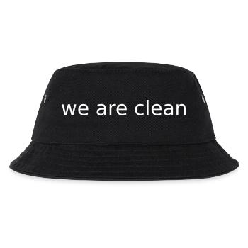 we are clean - Kids’ Bucket Hat - black - Front