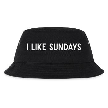 I Like Sundays Minimalist Weekend Vibes - Kids’ Bucket Hat - black - Front