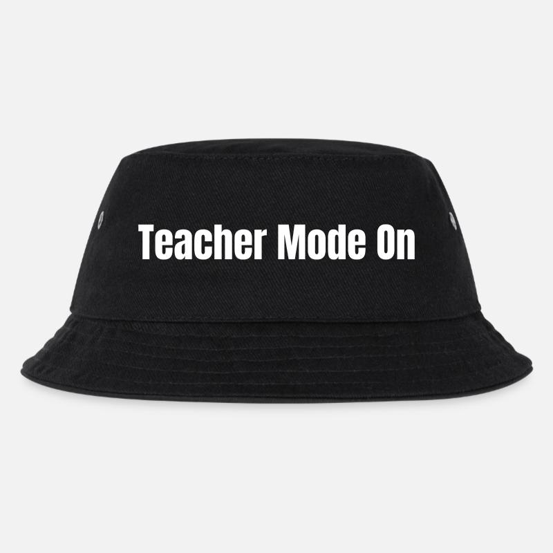 Lehrermodus an | Lustiges Lehrergeschenk - Kinder Bucket Hat - Schwarz