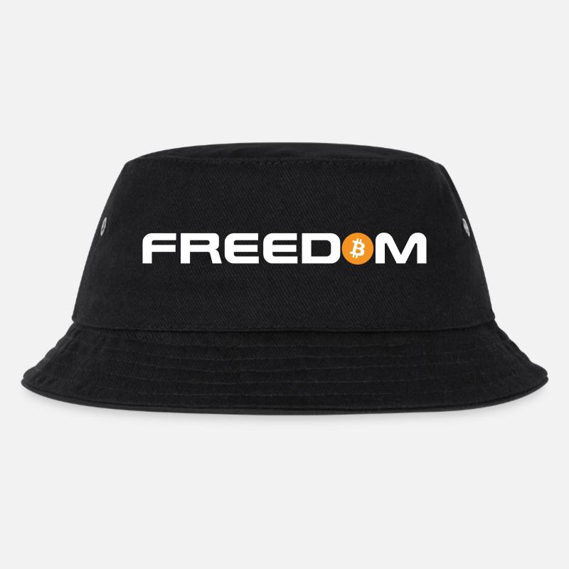 Bitcoin - Freedom - Kinder Bucket Hat - Schwarz