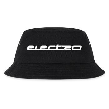 Elektro-Musik-Logo - Kinder Bucket Hat - Schwarz - Vorne