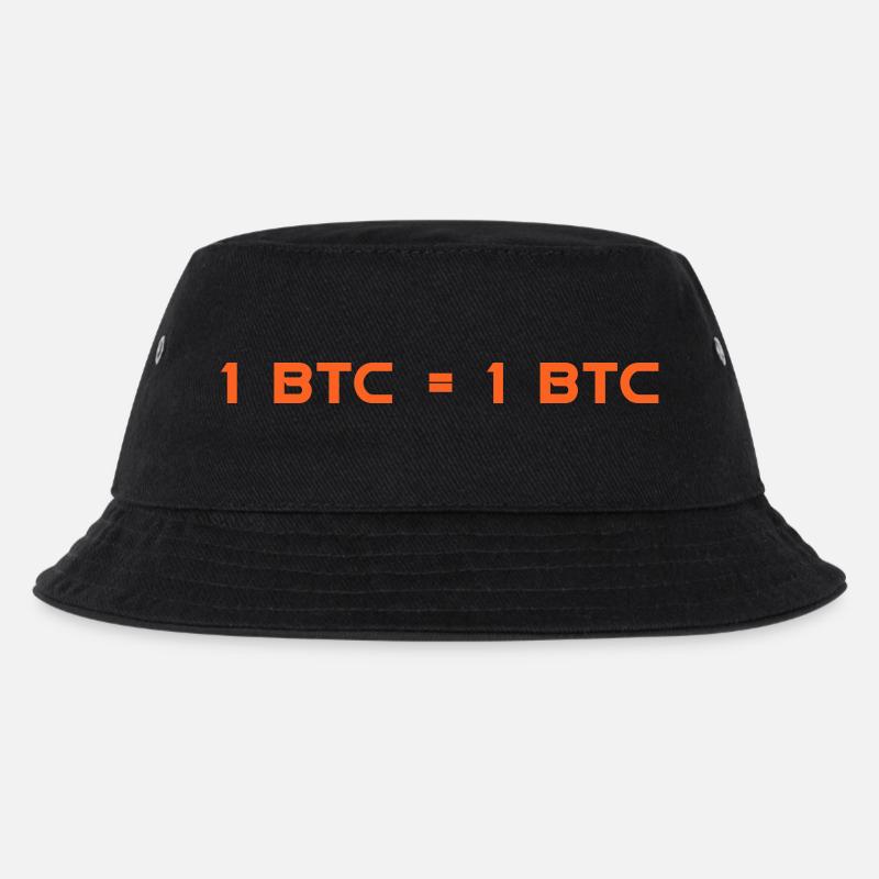 1 BTC = 1 BTC - Kinder Bucket Hat - Schwarz