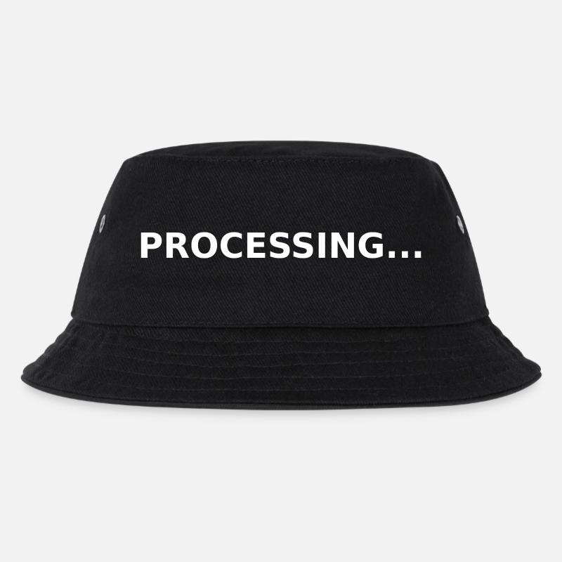 PROCESSING... - Kids’ Bucket Hat - black