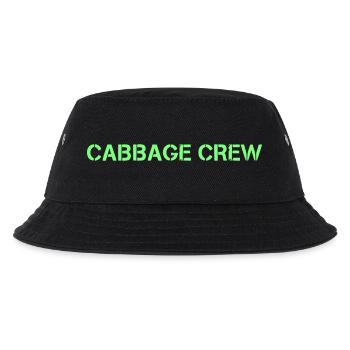 Cabbage Crew Lettering Vegan - Kids’ Bucket Hat - black - Front
