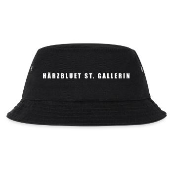 Härzbluet St. Gallerin | St. Gallen - Kinder Bucket Hat - Schwarz - Vorne