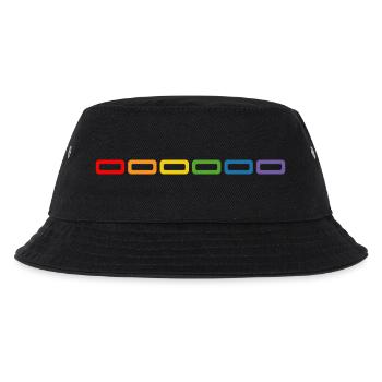 LGBT shirt rainbow for the next CSD. - Kids’ Bucket Hat - black - Front