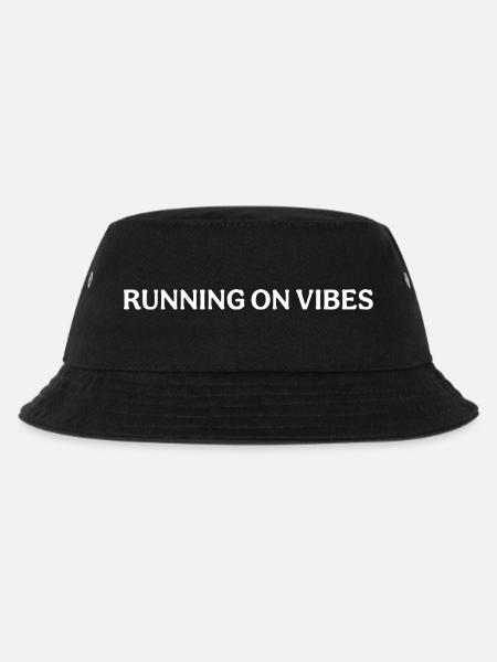 Running on Vibes - Kids’ Bucket Hat - black
