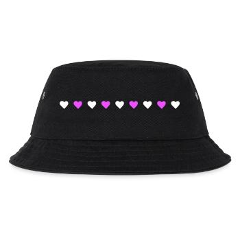 Heart Line Love - Kids’ Bucket Hat - black - Front