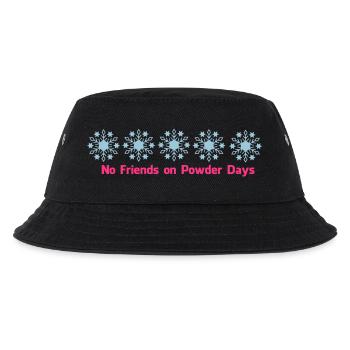 No. of friends on Powder days - Kids’ Bucket Hat - black - Front