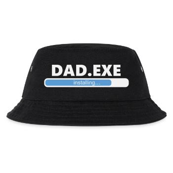 Installing Dad EXE (1055) - Kids’ Bucket Hat - black - Front