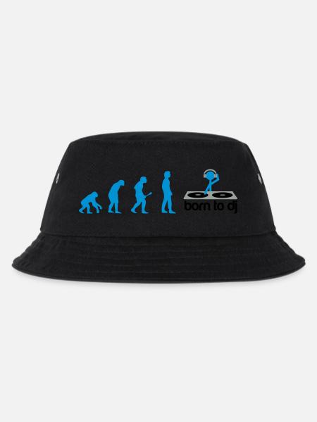 DJ Evolution - Born to DJ - Kinder Bucket Hat - Schwarz