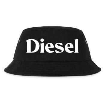 Diesel Schriftzug - Kinder Bucket Hat - Schwarz - Vorne