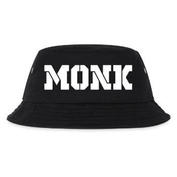 MONK white - Kinder Bucket Hat - Schwarz - Vorne