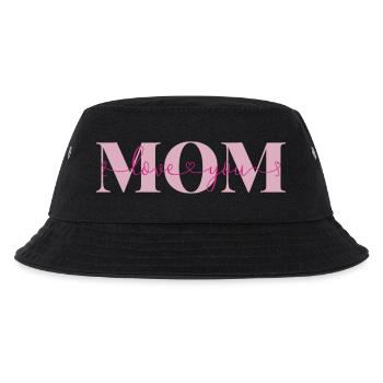 Love you Mom Declaration of Love Mother Love Mama - Kids’ Bucket Hat - black - Front