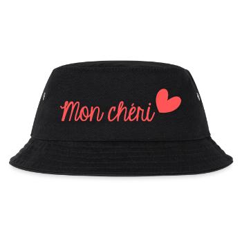 MON CHERI. CHERI. I LOVE YOU. MY LOVE - Bob Enfant - noir - Devant