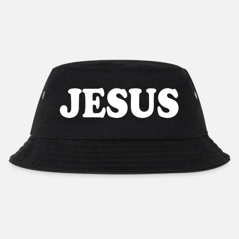 Jesus - Kinder Bucket Hat - Schwarz