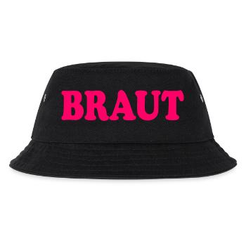 Braut - Kinder Bucket Hat - Schwarz - Vorne