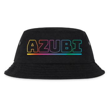 Design Azubi outline bunt - Kinder Bucket Hat - Schwarz - Vorne