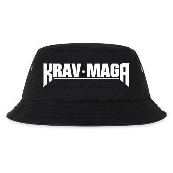 KravMaga Kampfkunst weiss Design - Kinder Bucket Hat - Schwarz - Vorne