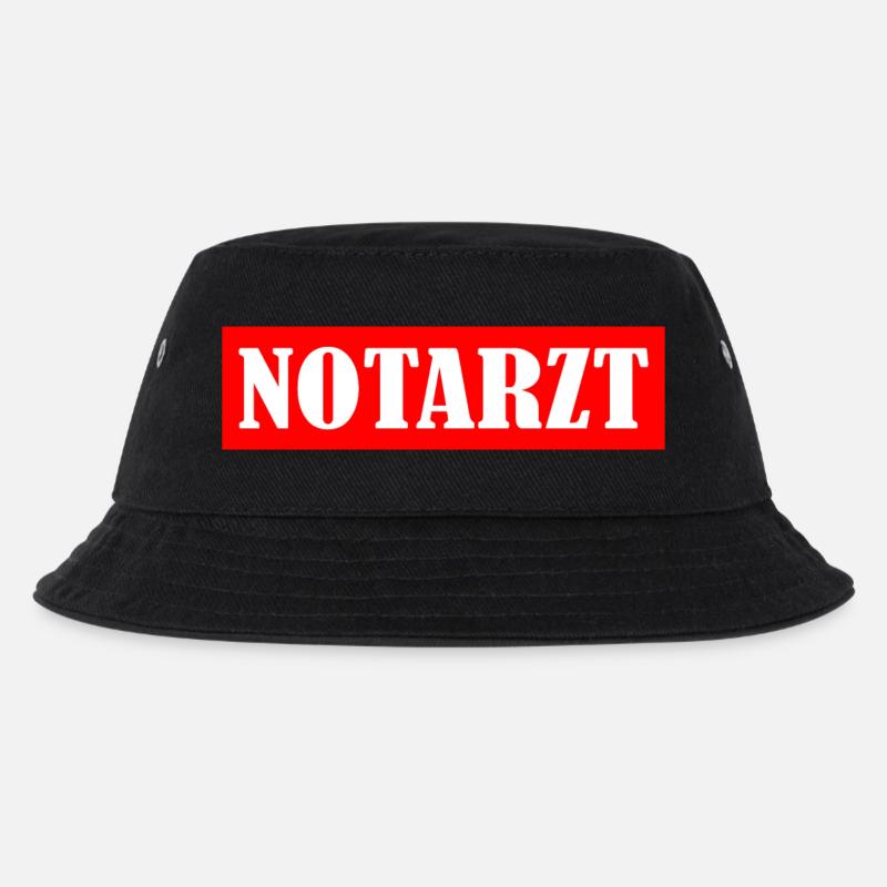 Notarzt - Kinder Bucket Hat - Schwarz