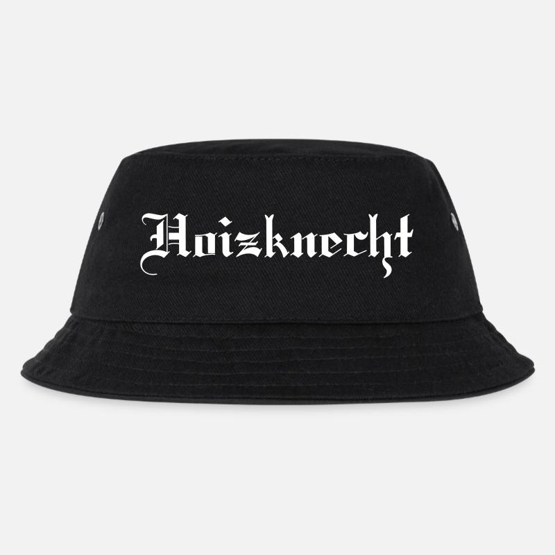 Hoizknecht - Kinder Bucket Hat - Schwarz
