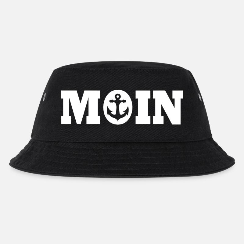 Moin - Kinder Bucket Hat - Schwarz