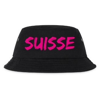 SCHWEIZ. LAND - Kinder Bucket Hat - Schwarz - Vorne