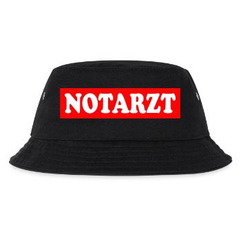 Notarzt - Kinder Bucket Hat - Schwarz - Vorne