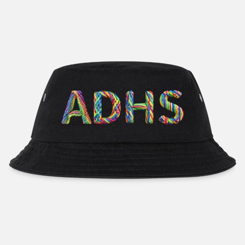 ADHS - Kinder Bucket Hat - Schwarz