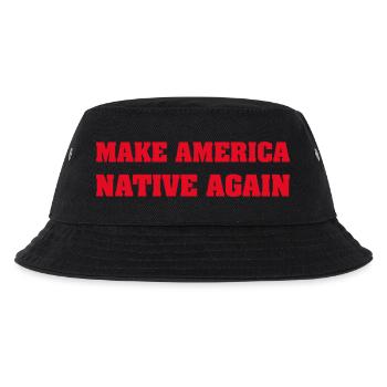 american native, deadly day, apache - Kinder Bucket Hat - Schwarz - Vorne