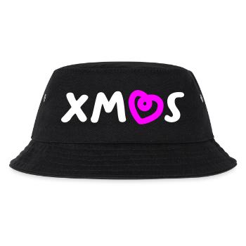 Xmas Herz Christmas Weihnachten Advent Santa - Kinder Bucket Hat - Schwarz - Vorne